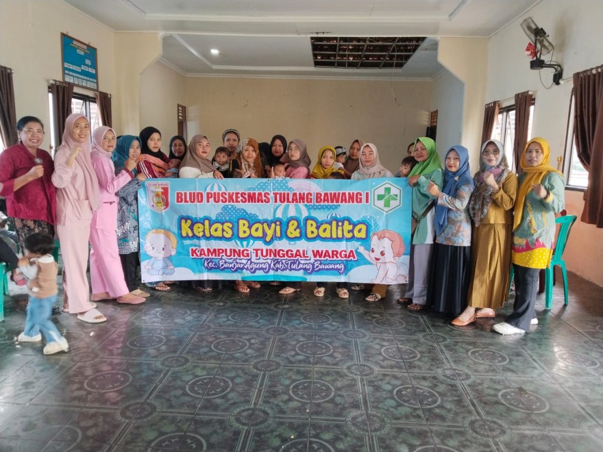 Kegiatan Posyandu Balita di Kampung Tunggal Warga
