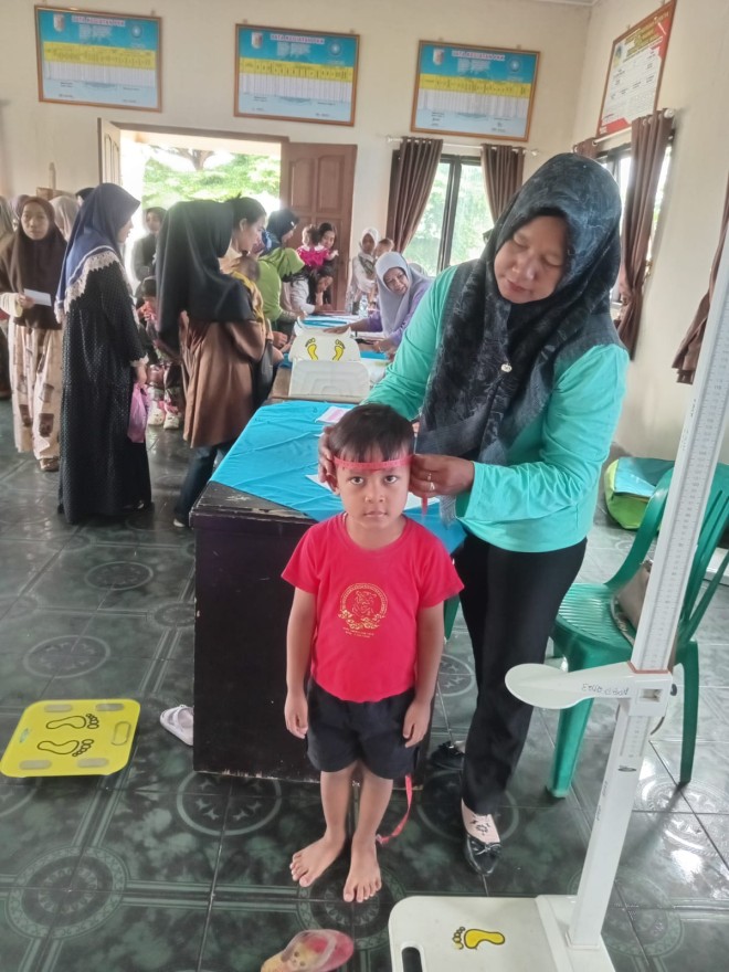 Kegiatan Posyandu Balita di Kampung Tunggal Warga